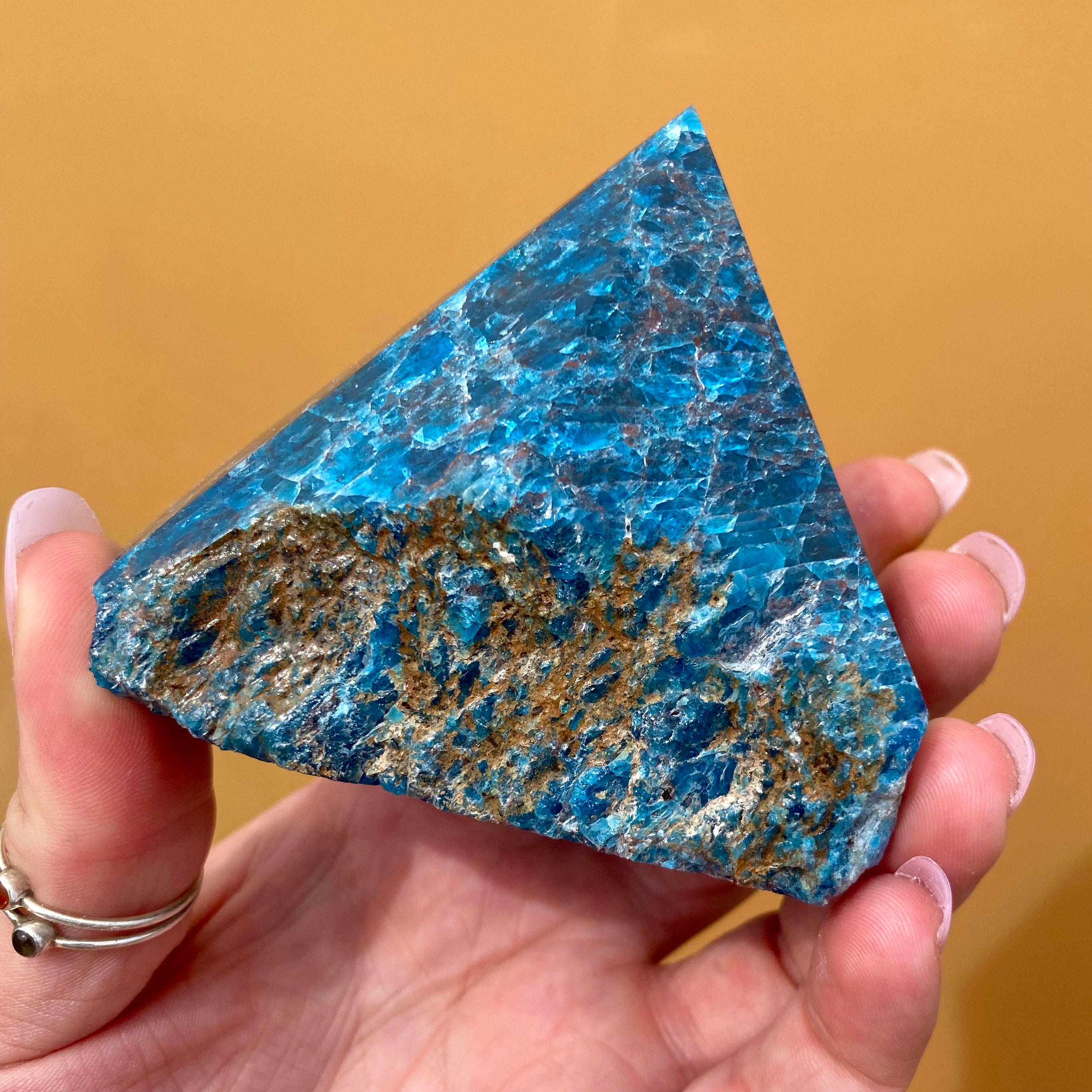 Blue Apatite Rough Point