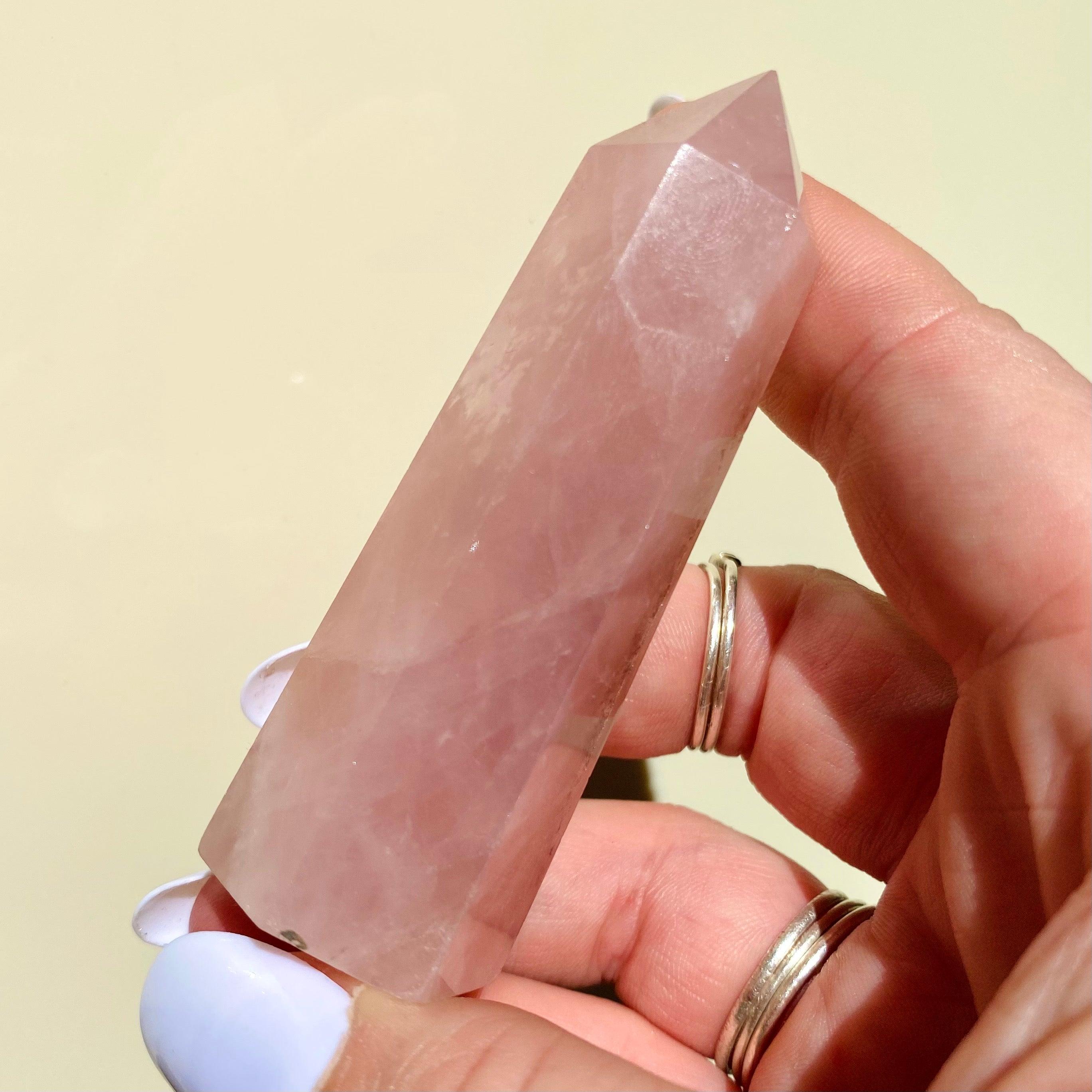 Rose Quartz Point - Ruby's Minerals